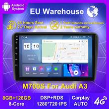 IPS DSP 4G 64G Android 10,0 автомобильный DVD GPS для Audi A3 8P 2003-2012 S3 2006-2012 RS3 Sportback 2011 мультимедийный плеер стерео радио 2024 - купить недорого