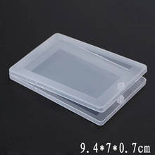 1 PC Portable Small Thin Plastic Transparent With Lid Collection Container Case Storage Box for Card, bank card, paper towel 2024 - buy cheap