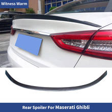 Для Maserati Ghibli задний спойлер из углеродного волокна задние крылья багажник спойлер для Ghibli FRP заднее крыло 2014 2015 2016 2017 2024 - купить недорого