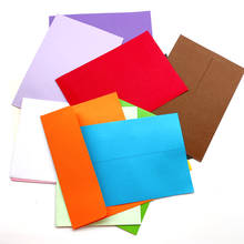 Papel Kraft caramelo para tarjetas de felicitación, sobres de invitación de boda, sobre de regalo de gran tamaño, 14 colores en blanco, 100 Uds. 2024 - compra barato