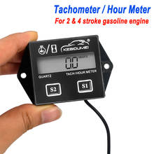 2020 Motorcycle Digital Display Tachometer Motor Boat Engine Electronic Tachometer built in battery tach hour meter black 2024 - buy cheap