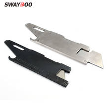 Swayboo раздвижные лезвие 4 в 1 многофункциональная бумажный резак для писем нож Портативный Универсальный резьба по дереву нож, инструмент для повседневного использования с открывалка для бутылок 2024 - купить недорого