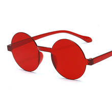Cooyoung óculos de sol redondos femininos, óculos escuros redondos retrô de marca de designer lentes vermelhas e pretas para mulheres óculos de sol ao ar livre uv400 2024 - compre barato