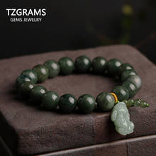 Natural Jade Bracelet Hand Jewelry Men and Women Bracelet Jade Accessories Pixiu Charm Bracelet 2024 - buy cheap