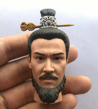 Cabeza personalizada a escala 1/6 del antiguo Emperor Qin Shi Huang, cabeza esculpida Ying Zheng, modelo de Juguetes 2024 - compra barato