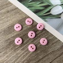 1000pcs 9mm Round Resin Buttons Sewing Tiny Dolll Clothes Accessories Embellishments For Scrapbooking Pink Color 2024 - buy cheap