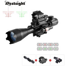 Mira telescópica óptica para caza, visor holográfico de 4 reflejos, punto rojo con pistolas de aire láser Combo, 4-16x50 EG 2024 - compra barato