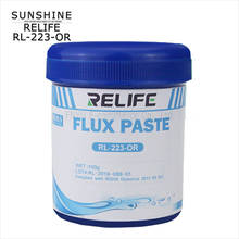 RELIFE RL-223-OR 100g PCB SMD BGA flux lead-free and halogen-free environmentally friendly no-clean rosin solder paste Solder 2024 - buy cheap