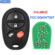 4 Button Remote Smart Car Key Fob 314.4MHz FCC ID: GQ43VT20T for Toyota Sienna 2004 2005 2006 2007 2008 2009 2010 2011 2012 2013 2024 - buy cheap