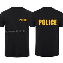 Полиция SWAT безопасности футболки человек крутая полиция Футболка короткий рукав мужские топы хлопок футболка хип-хоп футболки Harajuku уличная одежда 2024 - купить недорого