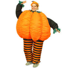 Halloween spoof engraçado inflável abóbora mascote traje ternos cosplay vestido de festa roupas publicidade carnaval dia das bruxas natal 2024 - compre barato