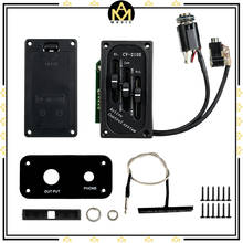 3 Band Preamp Amplifier Equalizer CV-210E EQ Pickup Piezo Under The Saddle Pickup For Electric Violin Fiddle 2024 - buy cheap