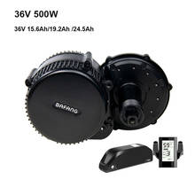 Bafang-motor de unidade de 36v para 500w bbs02b, kit de conversão elétrica bbs02, com bateria e cano 2024 - compre barato