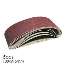 5pcs Sanding Belt 100 x 915mm 4" x 36" Sand Bands Grit 60 80 120 240 Abrasive Tools Accessories for Belt Sander 2024 - buy cheap