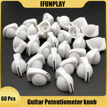 60pcs Chicken Head Guitar Knobs Guitar Effects Pedal Guitar Amp Knobs Guitar Potentiometer ABS Knob White 2024 - buy cheap