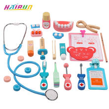 Medical Wooden Toy Pretend Play Doctor Toys Dentist Set Simulation Teeth Check Toy Cosplay Doctor Game for Children Kid Girl Boy 2024 - buy cheap