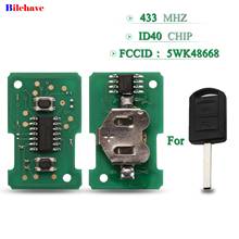 Bilchave 2 Buttons 433Mhz Remote Smart Car Key Circuit Board For Vauxhall Opel Corsa C Combo Tigra Meriva Agila With ID40 Chip 2024 - buy cheap