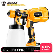 DEKO DKSG55K1 220V Handheld Spray Gun Paint Sprayers High Power Home Electric Airbrush Easy Spraying 3 Nozzle 2024 - buy cheap