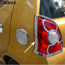 Para suzuki alto 2009-2012 2013 abs chrome taillight capa cauda luz traseira cobre guarnições lâmpada capô estilo do carro acessórios 2024 - compre barato