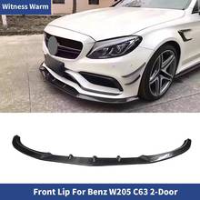 Front Bumper Lip Spoiler Splitters for Mercedes-benz c Class W205 C205 C63 Amg Coupe 2 Door 2014 - 2018 Carbon Fiber / Frp 2024 - buy cheap