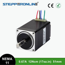 Nema 11 Stepper Motor 28BYGH 51mm 0.67A 12Ncm(17oz.in) 4-lead Nema11 Step Motor for DIY CNC XYZ 3D Printer 2024 - buy cheap