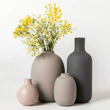 Скандинавские аксессуары для украшения дома, современная керамическая ваза, цветочные вазы для дома, вазы для цветов, украшение для гостиной, настольное украшение 2024 - купить недорого