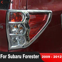 Embellecedor trasero de cubierta de lámpara de luz para Subaru Forester, 2009, 2010, 2011, 2012, ABS, cromado, marco de luz trasera, accesorios de estilo de coche, 2 uds. 2024 - compra barato