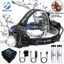 LED Headlamp Fishing Headlight T6/L2/V6 3 Modes Zoomable Waterproof Super bright camping light Powered by 2x18650 batteries 2024 - buy cheap