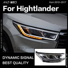 AKD-faros delanteros LED DRL Hid para Toyota Highlander, accesorio de xenón, Ojo de Ángel, novedad de 2015 2024 - compra barato