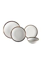 Conjunto de jantar de porcelana 24 peças, 6 peças = 14cm, tigela, 6 peças = 19cm, prato de bolo 6 peças = 19cm, placa de serviço 2024 - compre barato