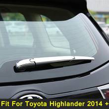 Lapetus Chrome Rear Window Wiper Cover Trim 3 Pcs For Toyota Highlander 2014 - 2019 Accessories 2024 - buy cheap