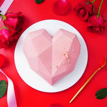 Силиконовая форма SILIKOLOVE для торта в форме розового сердца, 3D формы для выпечки «сделай сам», десерт, мусс, кухонные принадлежности для выпечки, форма для торта, форма 2024 - купить недорого