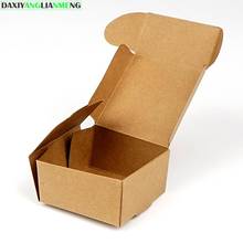 100pcs 4x4x2.5cm Kraft Paper Box Wedding Gift Packaging Box For Candy Jewelry Handmade Soap Bakery Cake Cookie Chocolate Box 2024 - buy cheap