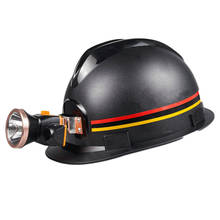 Casco de seguridad para minería, con faros de carga, Material ABS, antiperforación, para trabajo de construcción 2024 - compra barato