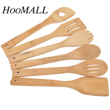 HooMALL 6PCS Kitchen Cooking Utensils Wooden Non-Stick Spoons&Spatula Cookware Cooking Set Kitchen Tool Accessories 2024 - buy cheap