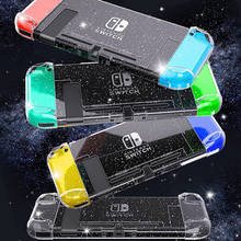 For Nintendo Switch NS JoyCon Case Cover Glitter PC Protective Outer Coque Shell Nintend Switch Console Detachable Ultra Thin 2024 - buy cheap