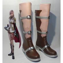 Final Fantasy XIII Eclair Farron Lightning Cosplay Shoes Anime Boots 2024 - buy cheap