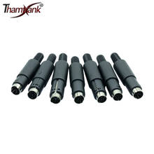 10pcs Mini 3/4/5/6/7/8/9 Pins Din Male Plug With Plastic Handle Adapter Soldering Cables DIY Connector 2024 - buy cheap