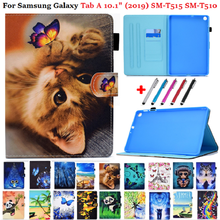 Tablet Case For Samsung Galaxy Tab A 10.1 Inch 2019 Fundas Protective Stand Cover Soft Shell Capa For Tab A 10 1 SM-T515 T510 2024 - buy cheap
