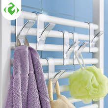 6pcs High Quality Hanger For Heated Towel Radiator Rail Bath Hook Holder Clothes Hanger Percha Plegable Scarf Hanger white GY 2024 - buy cheap