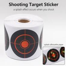 Rollo de pegatinas para disparar, 250/100 cm, accesorios de tiro duraderos, pegatina reactiva para salpicaduras de Bullseye, 7,5 2024 - compra barato