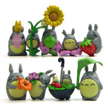 9Pcs/Set Anime My Neighbor Totoro PVC Doll Miniature Toy Micro Landscape Gardening Decoraiton 2024 - buy cheap