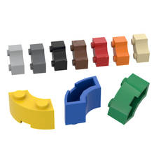 Сборные детали BuildMOC 3063 2X2 1/4, строительные блоки с кольцом, детали для сборки своими руками, развивающие технические детали, игрушки 2024 - купить недорого
