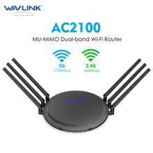 Wavlink Wifi Router Gigabit Dual-Band AC2100 Wireless Router Wifi Repeater 2.4G/5G Five Gigabit Ports 6*5dBi High Gain Antennas 2024 - buy cheap