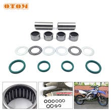 OTOM Motorcycle Flat Fork Swing ARM Bearing Kit Bearing Oil Seal Bushing For YAMAHA YZ250F YZ250FX YZ450F YZ450FX WR250F WR450F 2024 - buy cheap