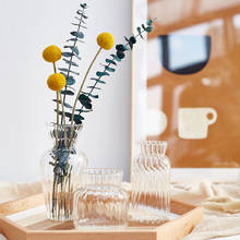 Стеклянная ваза для террариума, кашпо, гидропоника, Скандинавская ваза для цветов, украшение для дома, Винтажная настольная ваза 2024 - купить недорого