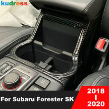 For Subaru Forester SK 2019 2020 Carbon Fiber Water Cup Bottle Frame Cover Trim Holder Organizer Car Interior Accessories 2024 - buy cheap