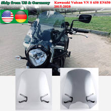 Deflectores de viento para parabrisas de motocicleta, con soporte para Kawasaki, Vulcan, VN S 650, EN650, 2015, 2016, 2017, 2018, 2019, 2020 2024 - compra barato