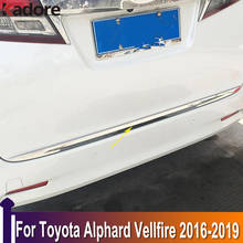 For Toyota Alphard Vellfire 2016-2019 Stainless Steel Rear Trunk Lid Cover Trim  Car Accessories Tailgate Boot Protection Strip 2024 - buy cheap