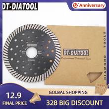 DT-DIATOOL 2 шт. диаметр 115 мм/4,5 "мульти отверстия режущий диск Алмазные пилы для гранита мрамора диск для резки камня 2024 - купить недорого